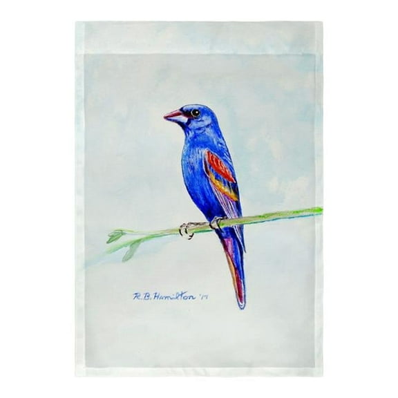 Betsy Drake FL825 Blue Grosebeak Flag - 12.5 x 18 in.