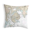 thumbnail image 1 of Betsy Drake NC13312MT Frenchman & Blue Hill Bays, ME Nautical Map Noncorded Indoor & Outdoor Pillow - 18 x 18 in., 1 of 2