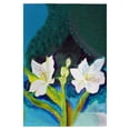thumbnail image 1 of Betsy Drake GT1139 White Lilies Guest Towel, 1 of 2