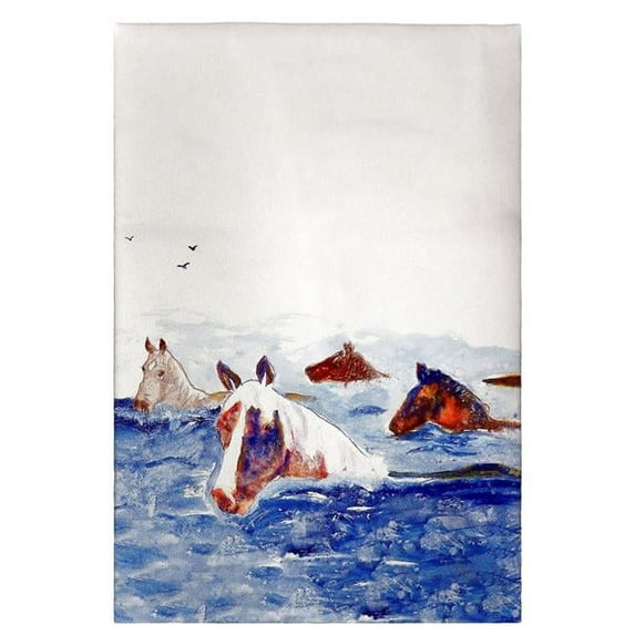 Betsy Drake GT151 Chincoteague Ponies Guest Towel