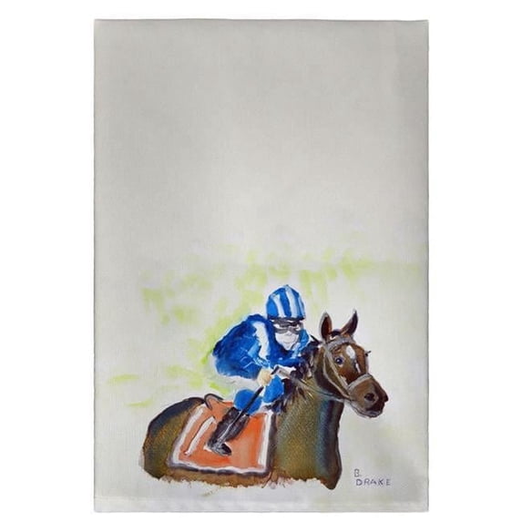 Betsy Drake GT339 Horse & Jockey Guest Towel - 20 x 20 in.
