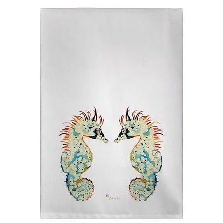 Betsy Drake GT388 Seahorses Guest Towel - 20 x 20 in.