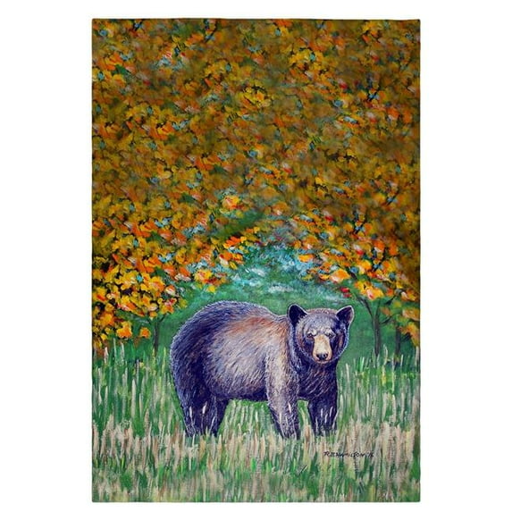 Betsy Drake GT536 Black Bear Guest Towel - 20 x 20 in.