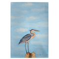 thumbnail image 1 of Betsy Drake GT627 Blue Heron on Stump Guest Towel - 20 x 20 in., 1 of 2