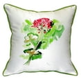 thumbnail image 1 of Betsy Drake Geranium Small Indoor/Outdoor Pillow 12x12, 1 of 2