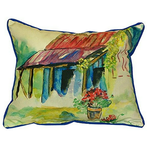 Betsy Drake HJ054 16 x 20 in. Barn & Geranium Large Indoor & Outdoor Pillow