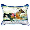 thumbnail image 1 of Betsy Drake HJ055 16 x 20 in. Racing Horse Large Indoor & Outdoor Pillow, 1 of 1