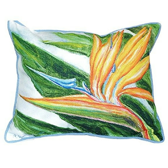Betsy Drake HJ080 16 x 20 in. Bird of Paradise Large Indoor & Outdoor Pillow