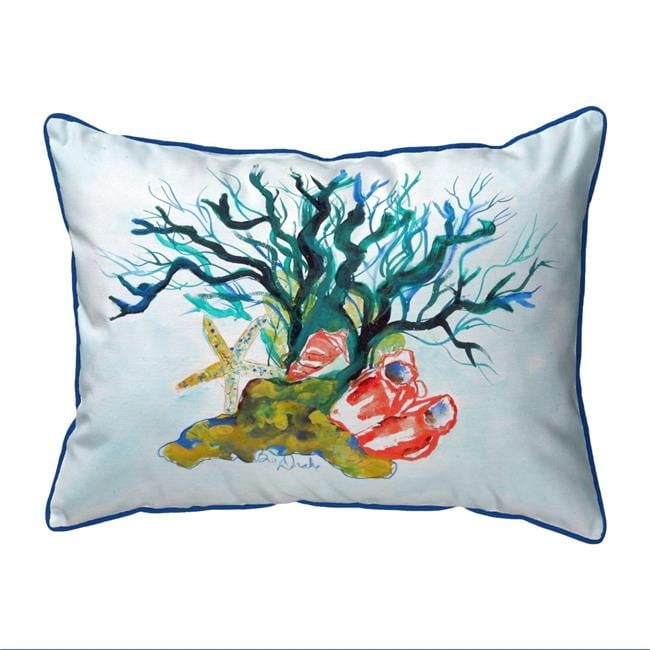 Betsy Drake HJ1092 16 x 20 in. Starfish Coral Shells Large Corded Indoor & Outdoor Pillow