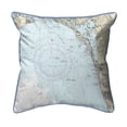 thumbnail image 1 of Betsy Drake HJ11426BS Estero Bay, Bonita Springs, FL Nautical Map Large Corded Indoor & Outdoor Pillow - 18 x 18 in., 1 of 3