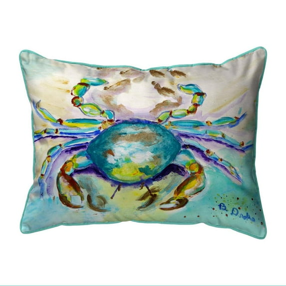 Betsy Drake Interiors Alaskan Crab Large Indoor/Outdoor Pillow 16x20