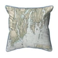 thumbnail image 1 of Betsy Drake HJ13293BB BoothBay, ME Nautical Map Large Corded Indoor & Outdoor Pillow - 18 x 18 in., 1 of 3