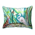 thumbnail image 1 of Betsy Drake HJ1515 Egret in Marsh Large Indoor & Outdoor Pillow - 16 x 20 in., 1 of 1