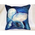 thumbnail image 1 of Betsy Drake HJ174 Blue Jellyfish Large Indoor & Outdoor Pillow 18 x 18, 1 of 1