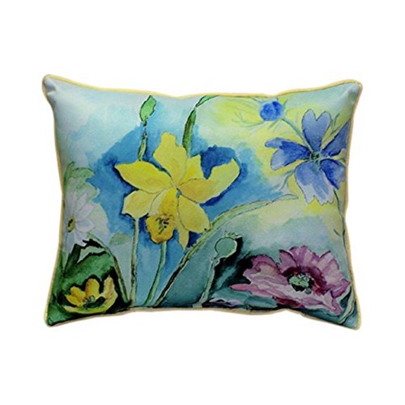 Betsy Drake HJ194 Betsys Florals Throw Pillow- 16 x 20 in.