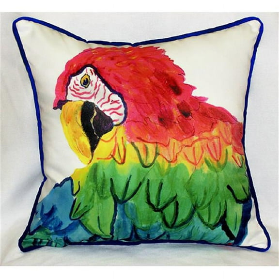 Betsy Drake HJ291 Parrot Head Art Only Pillow 18''x18''