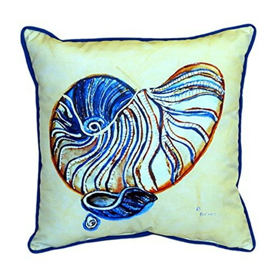 Betsy Drake HJ307 18 x 18 in. Betstys Nautilus Large Indoor & Outdoor Pillow