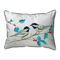 thumbnail image 1 of Betsy Drake HJ645 16 x 20 in. Christmas Chickadees Large Pillow, 1 of 3