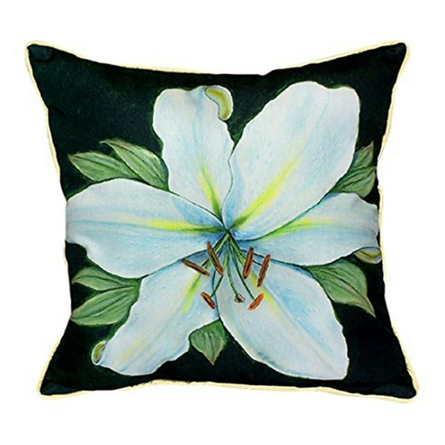Betsy Drake HJ704 Casablanca Lily Throw Pillow- 18 x 18 in.