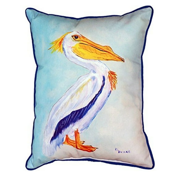 Betsy Drake HJ773 18 x 18 in. Red Dragonfly Large Pillow