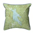thumbnail image 1 of Betsy Drake HJ794 18 x 18 in. Newfound Lake, NH Nautical Map Large Corded Indoor & Outdoor Pillow, 1 of 3