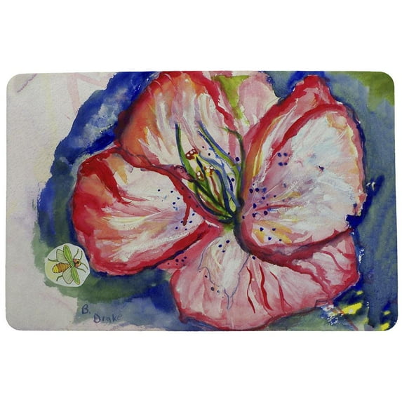 Betsy Drake Interiors Hibiscus Door Mat 18x26
