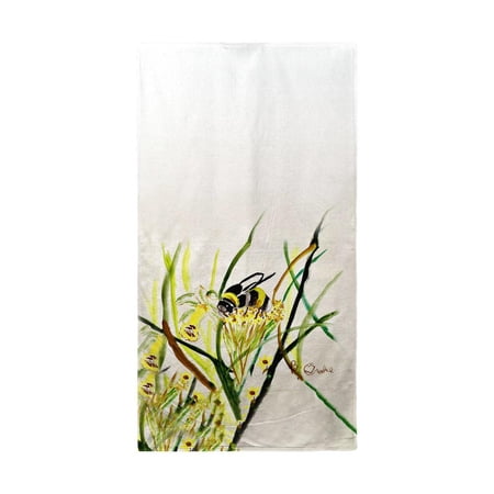 Betsy Drake Interiors Bee & Flower Beach Towel