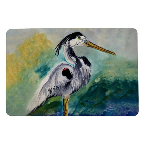Betsy Drake Interiors Betsy's Blue Heron Door Mat 18x26