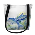 thumbnail image 1 of Betsydrake TY002G 18 x 18 in. Betsys Dolphins Tote Bag - Large, 1 of 1