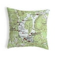 thumbnail image 1 of Betsy Drake Interiors Big Island Pond, NH Nautical Map Noncorded Indoor/Outdoor Pillow 12x12, 1 of 2