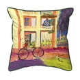 thumbnail image 1 of Betsy Drake Interiors Bike For Christmas Small Indoor/Outdoor Pillow 12x12, 1 of 2