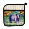 thumbnail image 1 of Betsy Drake PT536 Black Bear Pot Holder, 1 of 1