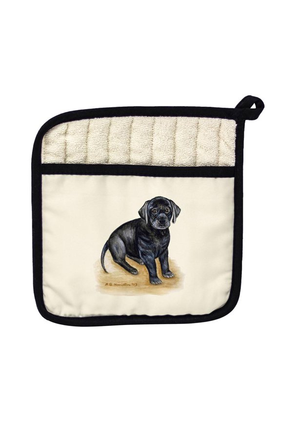 PT069 Black Lab Pot Holder
