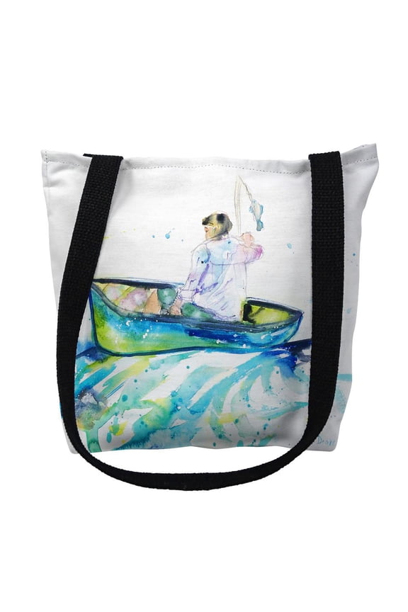 Interiors Boy in Boat Small Tote Bag 13x13