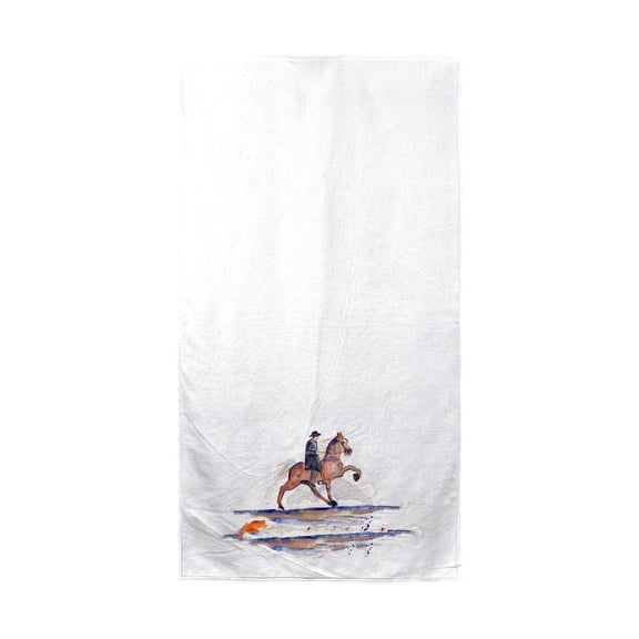 Betsy Drake Interiors Brown Walking Horse Beach Towel