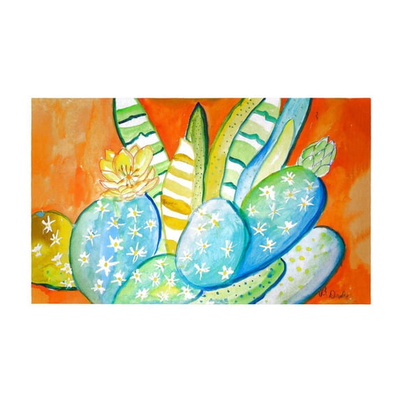 Betsy Drake Interiors Cactus III Door Mat 30x50