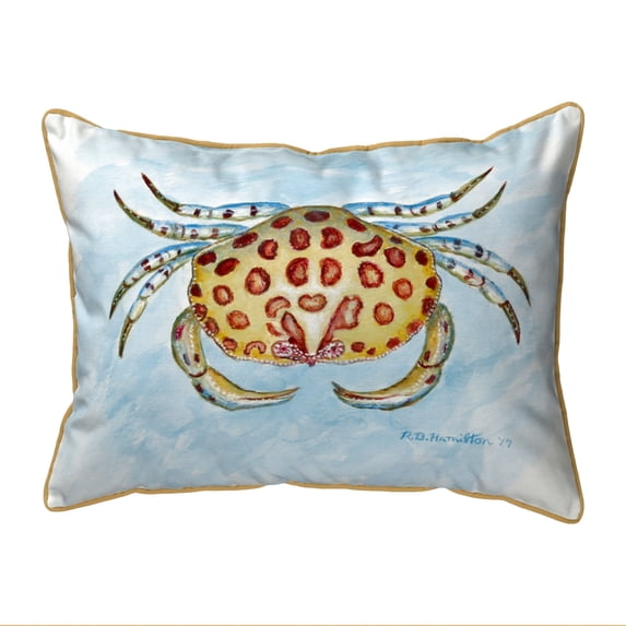 Betsy Drake ZP772 20 x 24 in. Calico Crab Extra Large Pillow