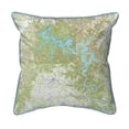 thumbnail image 1 of Betsy Drake Interiors Center Hill Lake, TN Nautical Map Large Indoor/Outdoor Pillow 16x20, 1 of 3