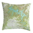 thumbnail image 1 of Betsy Drake Interiors Center Hill Lake, TN Nautical Map Small Noncorded Pillow 11x14, 1 of 1