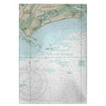 thumbnail image 1 of Betsy Drake Interiors Charleston Harbor and Approaches, SC Nautical Map Guest Towel, 1 of 2