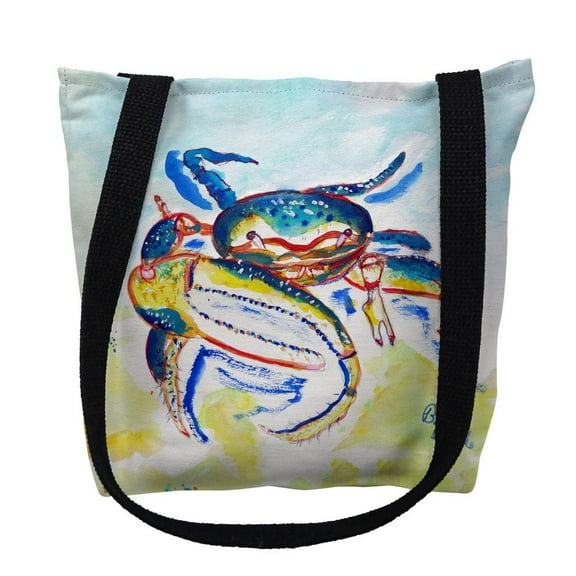Betsy Drake Interiors Colorful Fiddler Crab Small Tote Bag 13x13