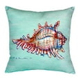thumbnail image 1 of Betsy Drake Interiors Conch - Teal No Cord Pillow 18x18, 1 of 2