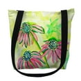 thumbnail image 1 of Betsydrake TY195G 18 x 18 in. Cone Flowers Tote Bag - Large, 1 of 2