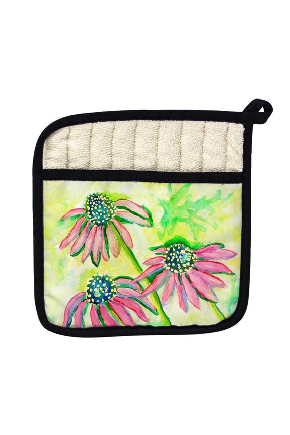 PT195 Cone Flowers Pot Holder