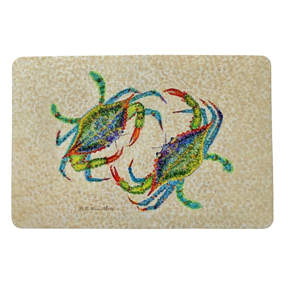 Betsy Drake Interiors Crab Dance Door Mat 18x26