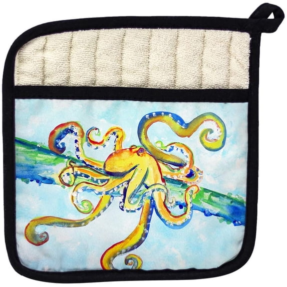 Betsy Drake PT637 Crazy Octopus Pot Holder