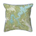 thumbnail image 1 of Betsy Drake Interiors Dale Hollow, TN Nautical Map Large Indoor/Outdoor Pillow 18x18, 1 of 3