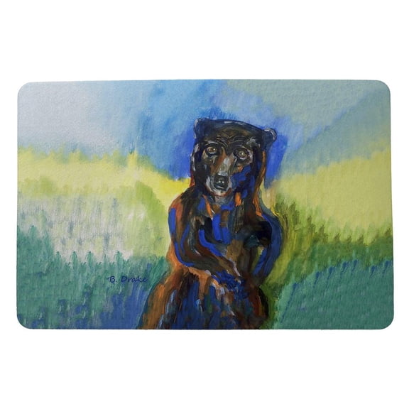 Betsy Drake Interiors Dancing Bear Door Mat 18x26