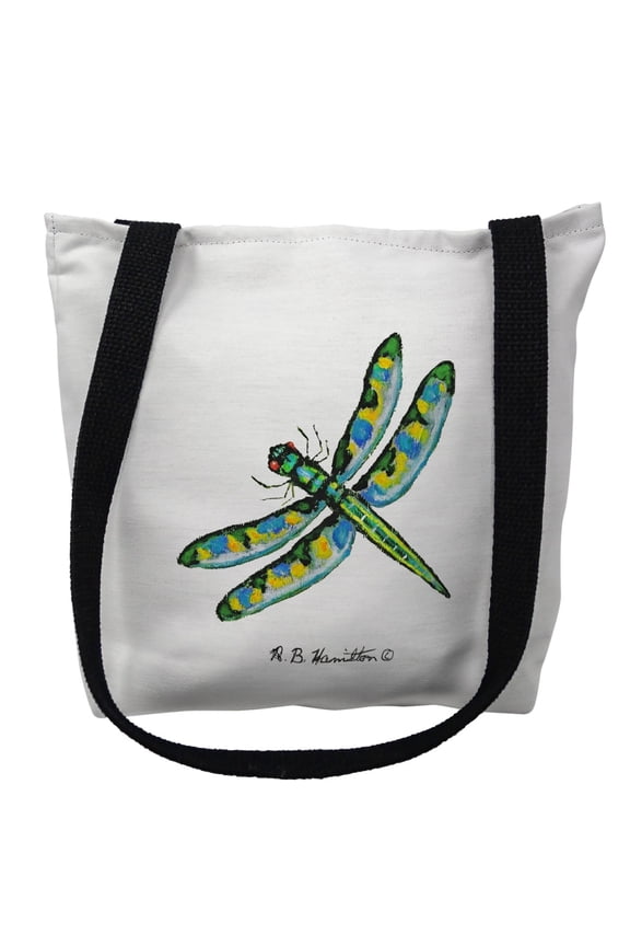 Betsydrake TY087G 18 x 18 in. Dicks Dragonfly Tote Bag - Large