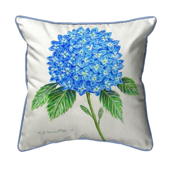 Betsy Drake Interiors Dick's Hydrangea Extra Large Zippered Pillow 22x22
